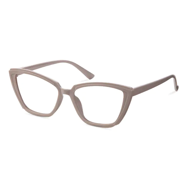 Cat-eye Light Brown Eyeglasses