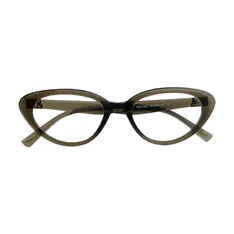 Cat-eye Transparent Green Eyeglasses