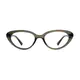Cat-eye Transparent Green Eyeglasses