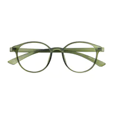 Round Light Green Eyeglasses