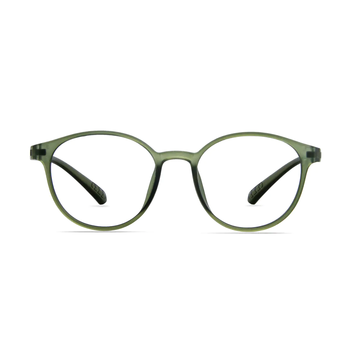 Round Light Green Eyeglasses