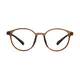 Round Light Brown Eyeglasses