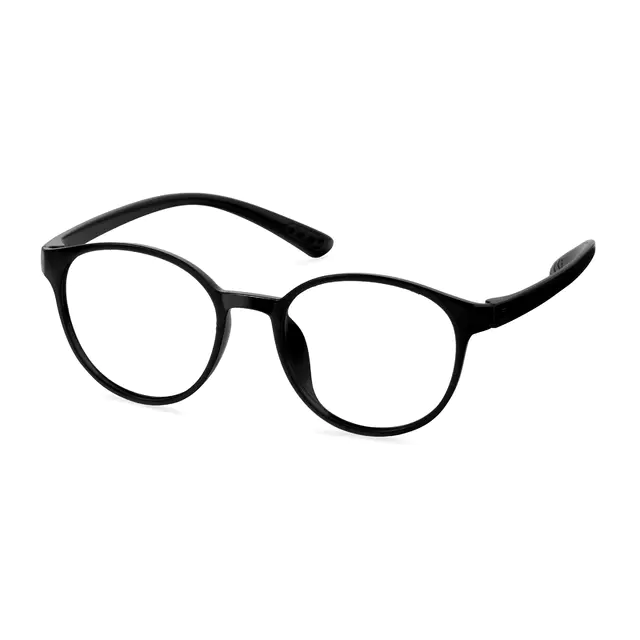 Round Black Eyeglasses