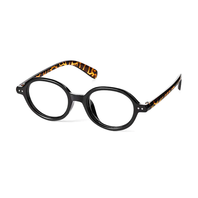 Round Black Eyeglasses