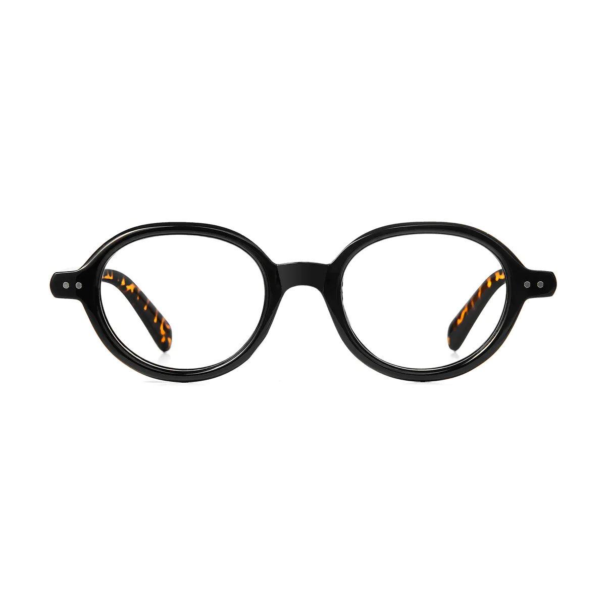 Round Black Eyeglasses