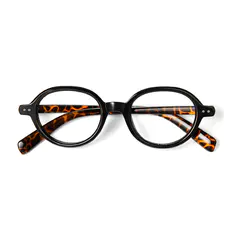 Round Black Eyeglasses