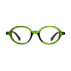 Round Green Eyeglasses