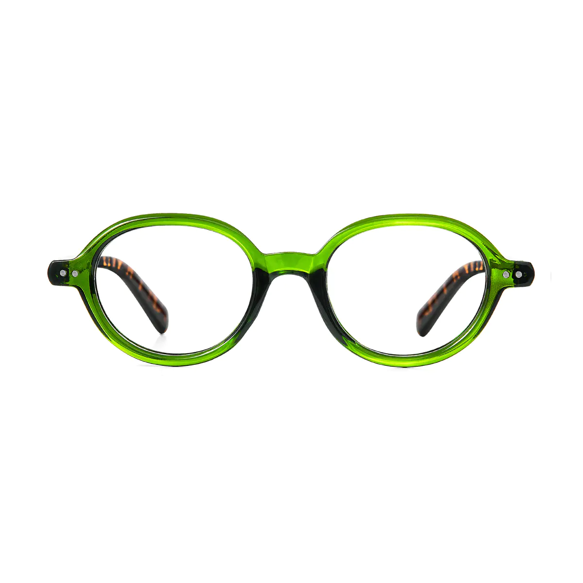 Round Green Eyeglasses
