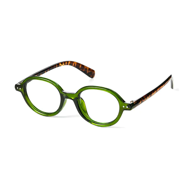 Round Green Eyeglasses