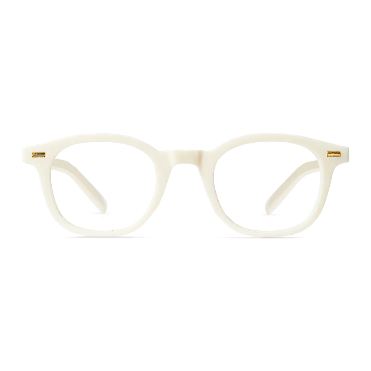 Square White Eyeglasses