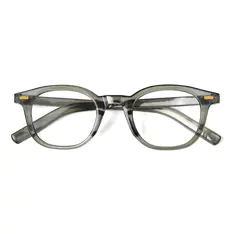 Square Transparent Gray Eyeglasses