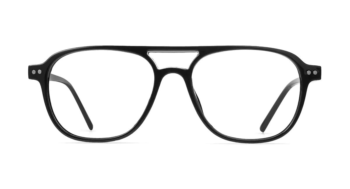 Aviator Black Eyeglasses