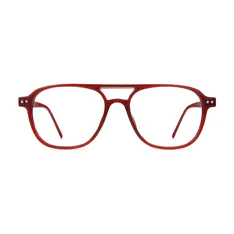 Aviator Red Eyeglasses