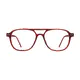 Aviator Red Eyeglasses