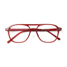 Aviator Red Eyeglasses