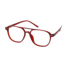 Aviator Red Eyeglasses