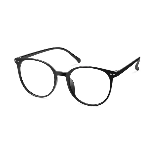 Round Black Eyeglasses