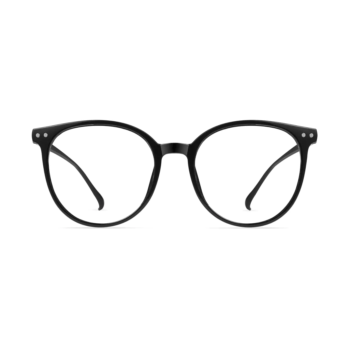 Round Black Eyeglasses