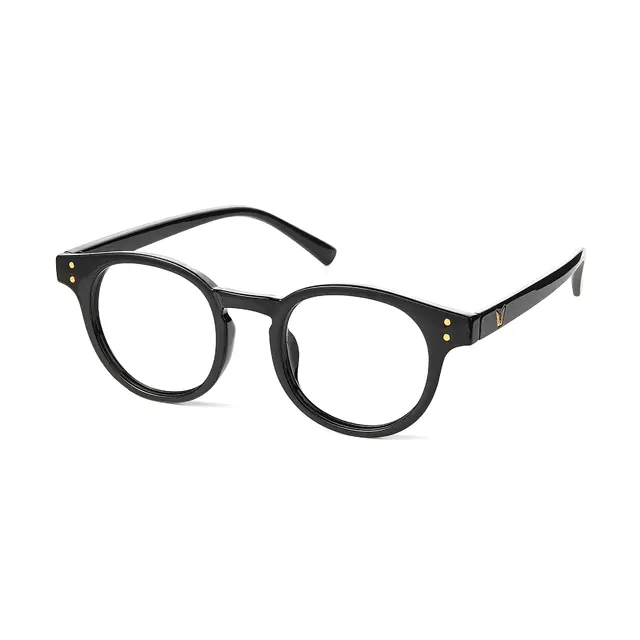 Round Black Eyeglasses