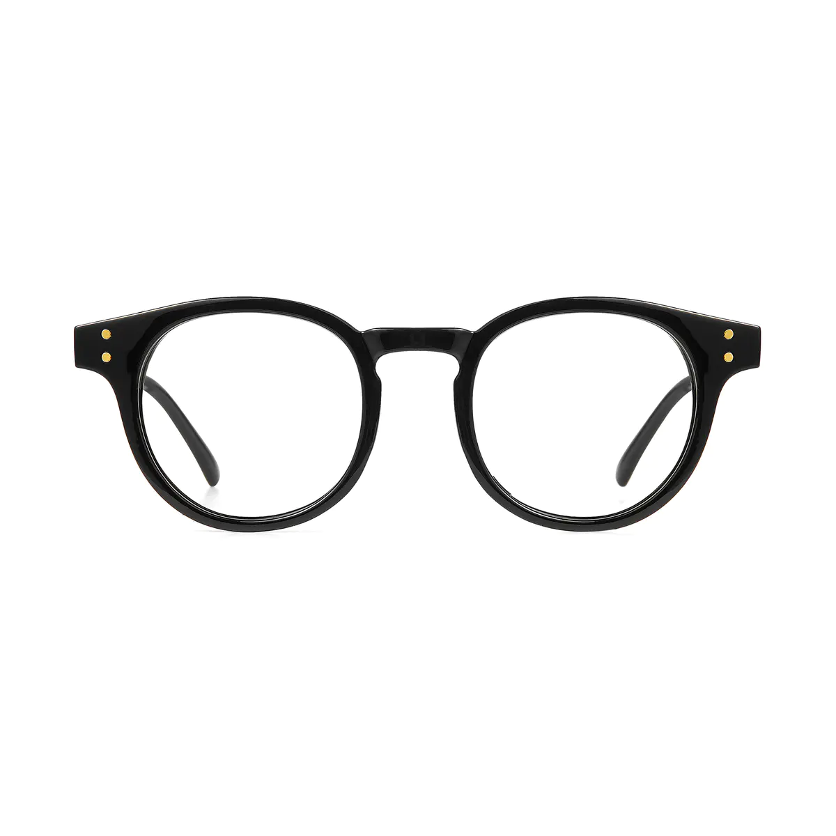 Round Black Eyeglasses