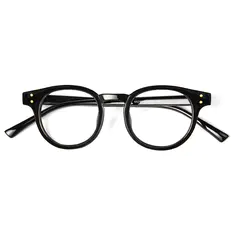 Round Black Eyeglasses