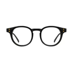 Round Black Eyeglasses