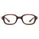 Rectangle Transparent Amber Eyeglasses