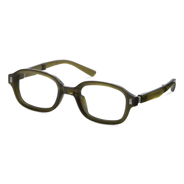 Rectangle Green Eyeglasses