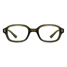 Rectangle Green Eyeglasses