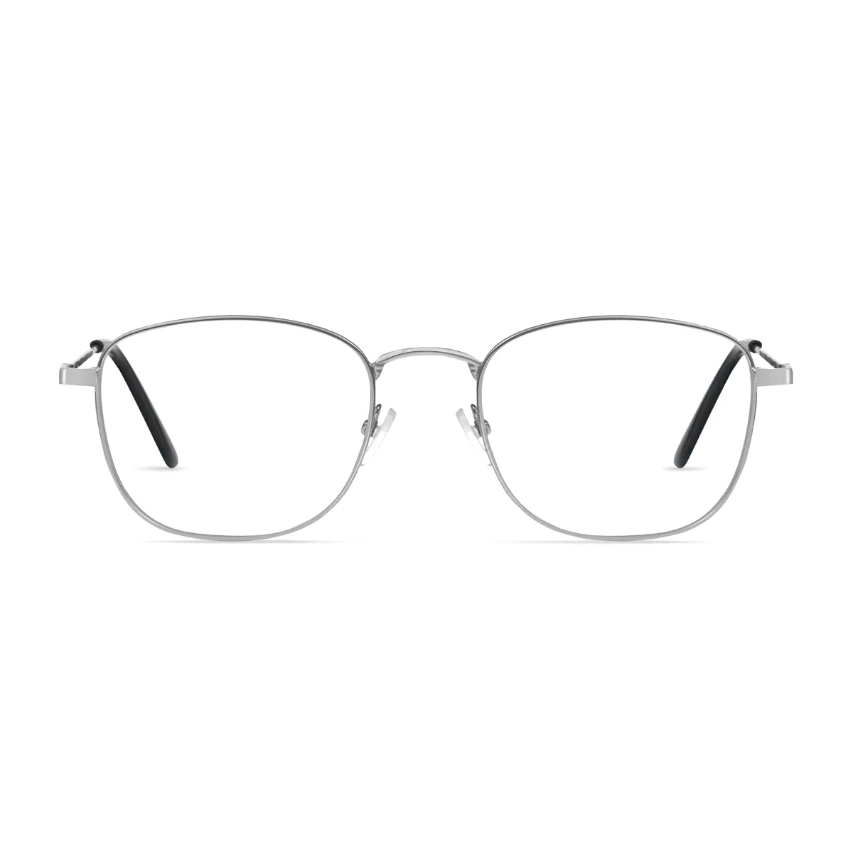 Square Silver Eyeglasses