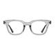 Square Transparent Gray Eyeglasses