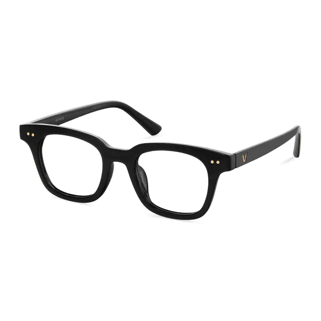 Square Black Eyeglasses