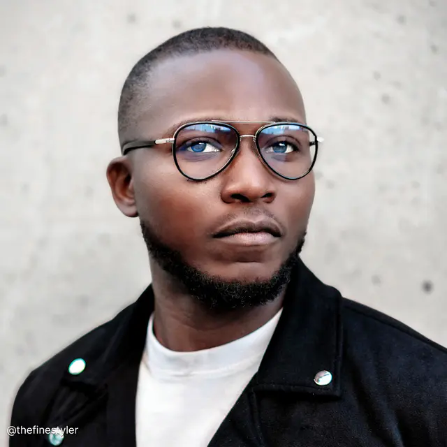 Aviator Black Eyeglasses