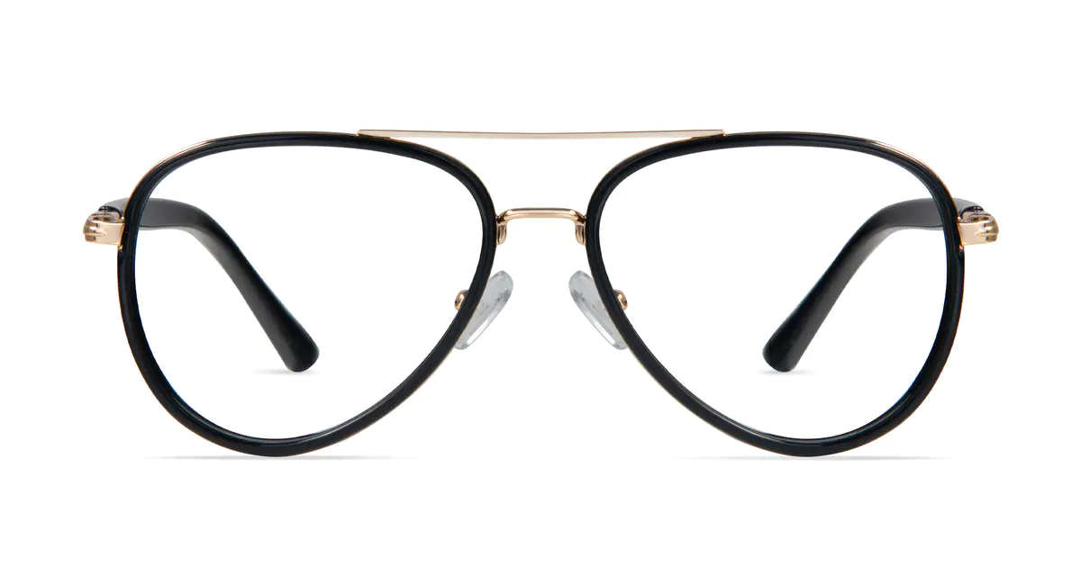 Aviator Black Eyeglasses