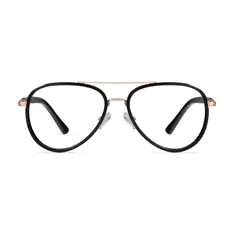 Aviator Black Eyeglasses