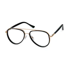 Aviator Black Eyeglasses