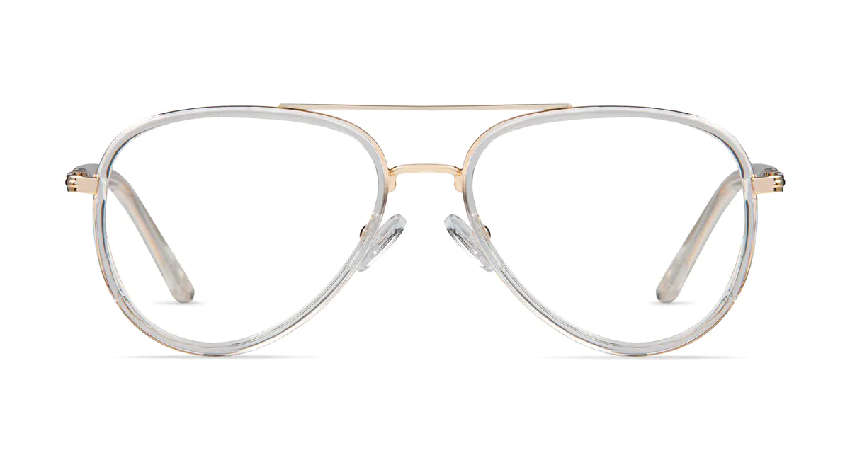 Aviator Gold Eyeglasses