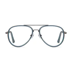 Aviator Light Blue Eyeglasses