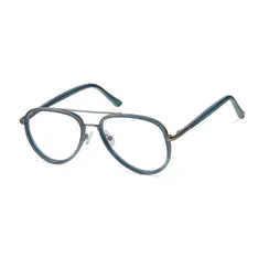 Aviator Light Blue Eyeglasses