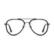 Aviator Matte Black Eyeglasses