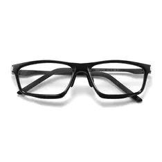 Rectangle Black Sport Eyeglasses