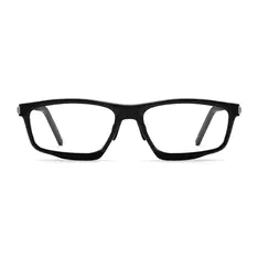 Rectangle Black Sport Eyeglasses