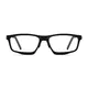 Rectangle Black Sport Eyeglasses