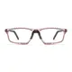 Rectangle Transparent Pink Sport Eyeglasses