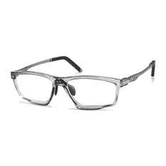 Rectangle Transparent Gray Sport Eyeglasses