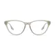 Cat-eye Transparent Gray Eyeglasses
