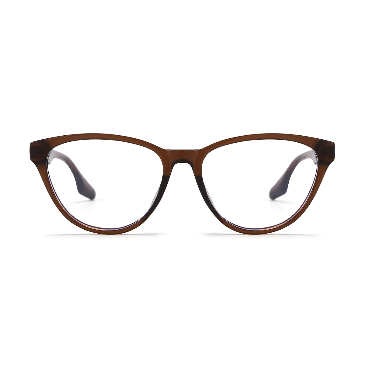 Cat-eye Light Brown Eyeglasses