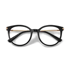 Round Black Eyeglasses