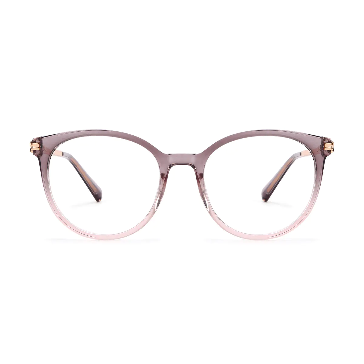 Round Gradient Pink Eyeglasses