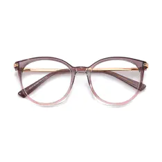 Round Gradient Pink Eyeglasses